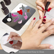 Professional Stainless Steel Cosmetic Palette with Spatula M-505 Nail Art Tool