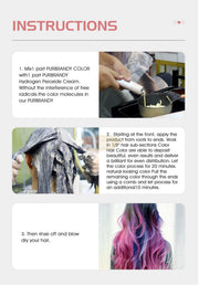Purbrandy Violet Permanent Hair Color Cream 100ml | Low Ammonia Permanent Hair Color