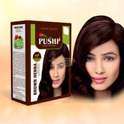PUSHP Brown Henna Natural Hair Color (6x10g) | Herbal Dye Natural Herbal Hair Color Powder