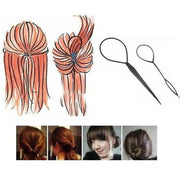 2 pcs Set Hair Braiding Tool & Pony Tail Maker