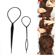 2 pcs Set Hair Braiding Tool & Pony Tail Maker