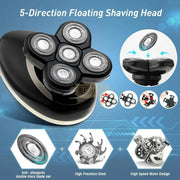 RAYCO SHAVER RQ6900 360 Rotary 5D Bald Head Shaver | USB Rechargeable