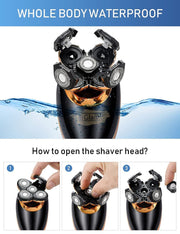 RAYCO SHAVER RQ6900 360 Rotary 5D Bald Head Shaver | USB Rechargeable