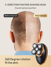 RAYCO SHAVER RQ6900 360 Rotary 5D Bald Head Shaver | USB Rechargeable