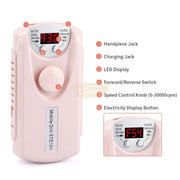 Rechargeable Nail Drill Machine 101 with LCD Display 30,000 RPM Nail Drill Machine