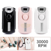 Rechargeable Nail Drill Machine 101 with LCD Display 30,000 RPM Nail Drill Machine