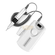 Rechargeable Nail Drill Machine 101 with LCD Display 30,000 RPM White Nail Drill Machine