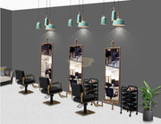 Retro Industrial Style Water Pipe Mirror | Bronze | 74*212cm Mirror