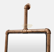 Retro Industrial Style Water Pipe Mirror | Bronze | 74*212cm Mirror