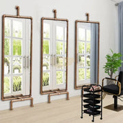 Retro Industrial Style Water Pipe Mirror | Bronze | 74*212cm Mirror