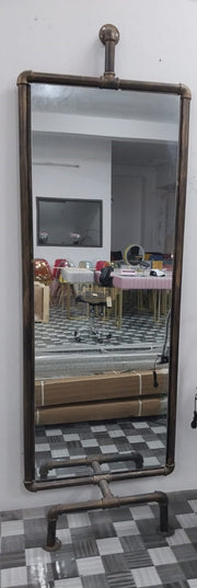 Retro Industrial Style Water Pipe Mirror | Bronze | 74*212cm Mirror