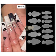 Reusable Silicone French Molds for Dual Form Full Cover Tips 3 Polygel Forms