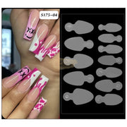 Reusable Silicone French Molds for Dual Form Full Cover Tips 4 Polygel Forms