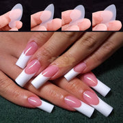 Reusable Silicone French Molds for Dual Form Full Cover Tips Polygel Forms