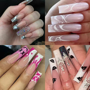 Reusable Silicone French Molds for Dual Form Full Cover Tips Polygel Forms