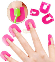 Reusable U-Shape Plastic Nail Polish Protector (26 pieces) Nail Protector