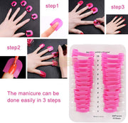 Reusable U-Shape Plastic Nail Polish Protector (26 pieces) Nail Protector
