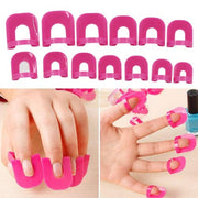 Reusable U-Shape Plastic Nail Polish Protector (26 pieces) Nail Protector