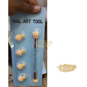 Rhinestone Gradient Double Sided Nail Art Sponge Pen Nail Art Brush