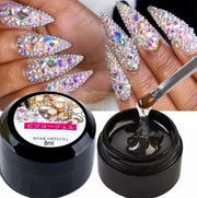 Rhinestone & Jewelry Soak-Off UV Gel Glue 8ml | Strong Adhesive Bonds Rhinestones Charms Gems & More Nail Glue
