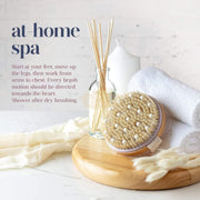 Round Exfoliating Body Brush with Rubber Scrubber Skin Care Brush