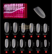 Round Nail Tips Clear 288 Tips Nail Tips