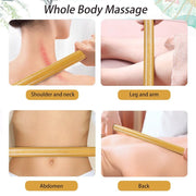 Natural Bamboo Massage Stick | Wood Therapy Stick