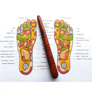 Reflexology Wood Massage Stick