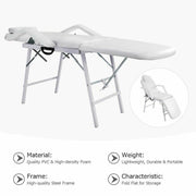 Foldable Beauty Salon Facial Bed/Chair | White