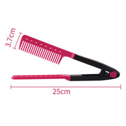 Hair Straightener V-Shaped Hair Comb