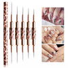 Leopard Print Double-Sided Nail Art Liner Brush (price per piece)