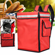 42L Large Capacity Food Delivery Backpack with Removable Divider | Red