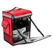 42L Large Capacity Food Delivery Backpack with Removable Divider | Red