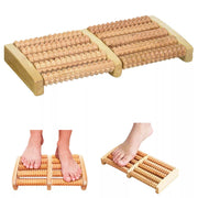 5 Rows Double-Sided Wood Foot Massage Roller 29*15cm