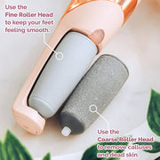 Jianlet USB Rechargeable Foot File with 2 Rollers