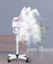 Professional 3-in-1 Facial Steamer - Hot & Cold Mist with Magnifying LED Lamp | E-33