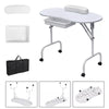 Foldable Manicure Station with Carry bag - White MT-001