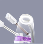 Professional 3-in-1 Facial Steamer - Hot & Cold Mist with Magnifying LED Lamp | E-33