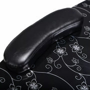 Foldable Manicure Station - Black Flower Design with Carry Bag MT-017F