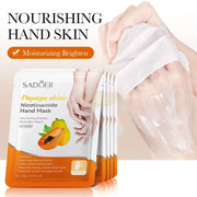 Sadoer Papaya Shine Nicotinamide Whitening & Brighten Hand & Foot Mask Hand Mask