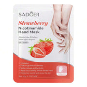 Sadoer Strawberry Nicotinamide Moisturizing Brighten Hand Mask Hand Mask