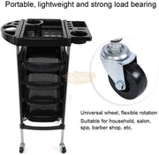 Salon/Barber Trolley Cart | Black Salon Furnishing