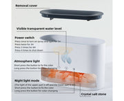 Salt Stone Aromatherapy Diffuser Air Humidifier | Color Changing | White Diffusers