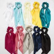 Satin Elastic Long Tail Scrunchie Design 7 Beauty Accessories