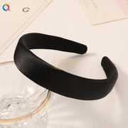 Satin Headband Black Hair Accessories