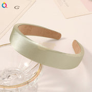 Satin Headband Green Hair Accessories