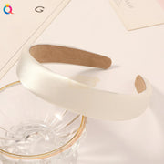 Satin Headband White Hair Accessories