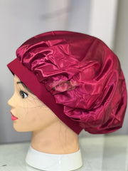 Satin Sleep Hair Bonnet | Rose Hair Accessories