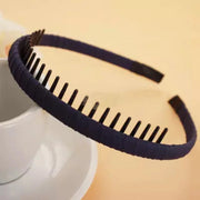 Satin Wrapped Toothed Thin Headband Hair Accessories