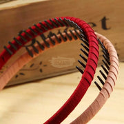 Satin Wrapped Toothed Thin Headband Hair Accessories